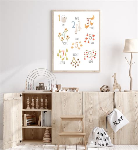 Numbers Wall Art Numbers Print Numbers for Nursery - Etsy