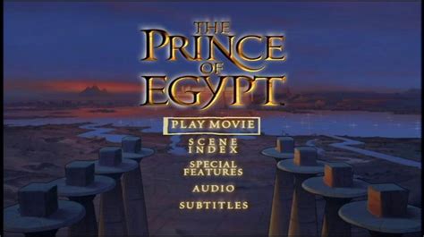 The Prince of Egypt (1998) - DVD Movie Menus