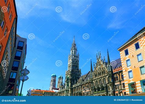 Rathaus in Munich stock photo. Image of gathic, gothic - 236364122