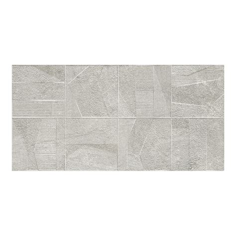 Villeroy And Boch Stageart Light Grey Decor Wall Tiles 300 X 600mm