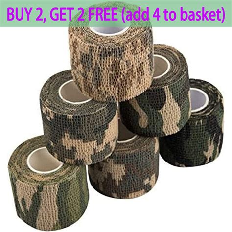 Self Adhesive Non Woven Camouflage Rifle Wrap Camo Bandage Stealth Tape