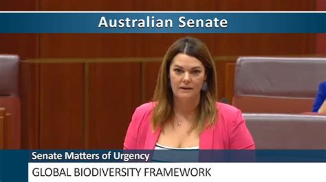 Senate Matters Of Urgency Global Biodiversity Framework Youtube