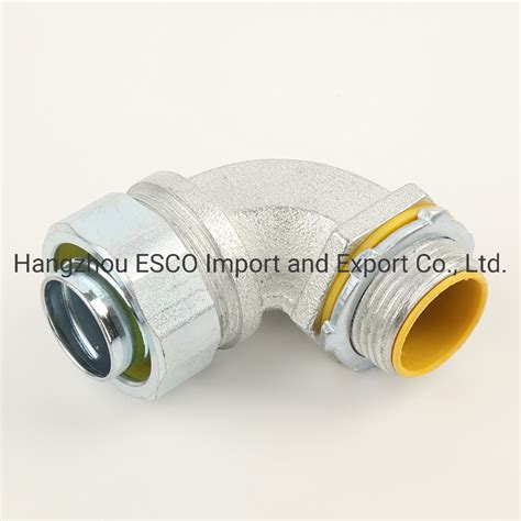 Malleable Iron Angle Degree Liquid Tight Connector China Connector