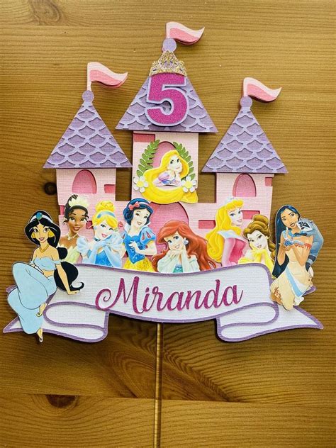 Disney Princess Cake Topper Svg