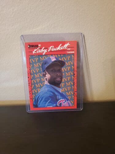 1990 Donruss BC 8 Kirby Puckett RARE Error Card No Dot After INC Wrong