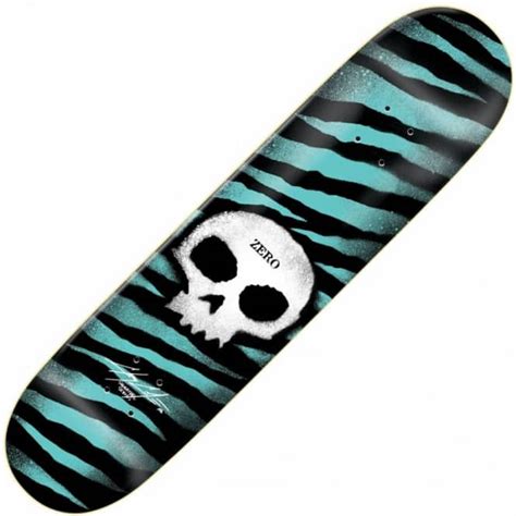 Zero Skateboards Zero Chris Cole Stencil Skull Skateboard Deck 8125