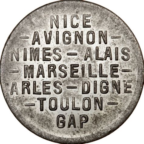 Centimes Chambres De Commerce R Gion Proven Ale Coins