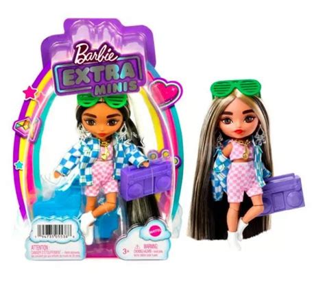 Mattel Lalka Barbie Extra Minis Kurtka W Kratk Czarne W Osy