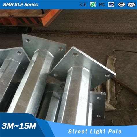 M Hot Dip Galvanized Steel Pole Manufacturer Outdoor Lamp Post Factory