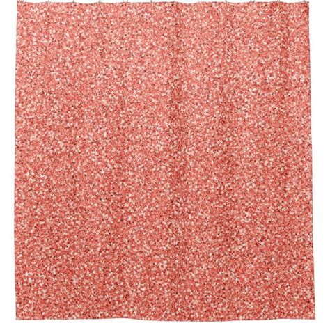 Colorful Wedding Anniversary Pink Glitter Texture Shower Curtain