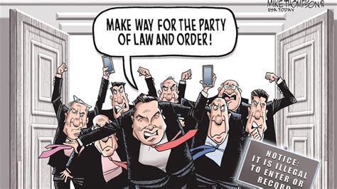 Law And Order Party Not So Lawful Today S Toon