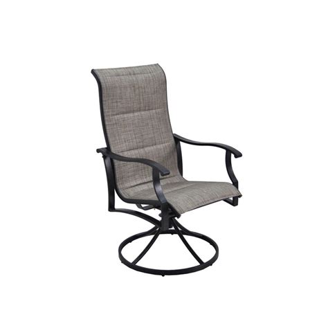 Garden Treasures Skytop 2 Count Black Steel Swivel Rocker Patio Dining