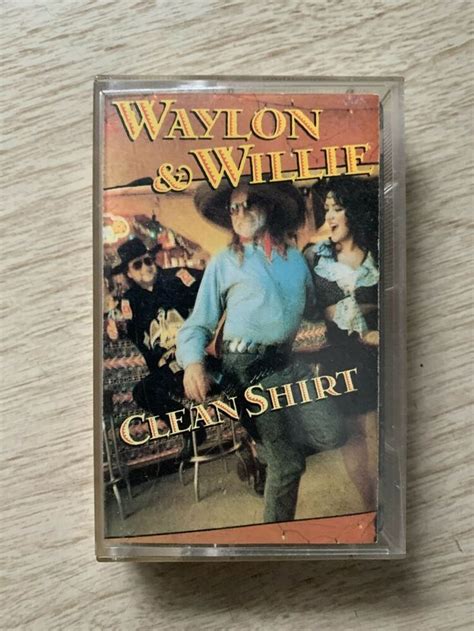 Waylon Jennings Willie Nelson Clean Shirt Cassette Tape TESTED