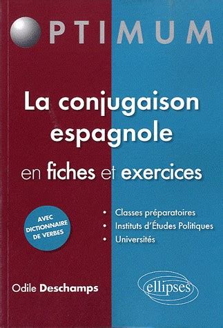 La Conjugaison Espagnole En Fiches Exercices