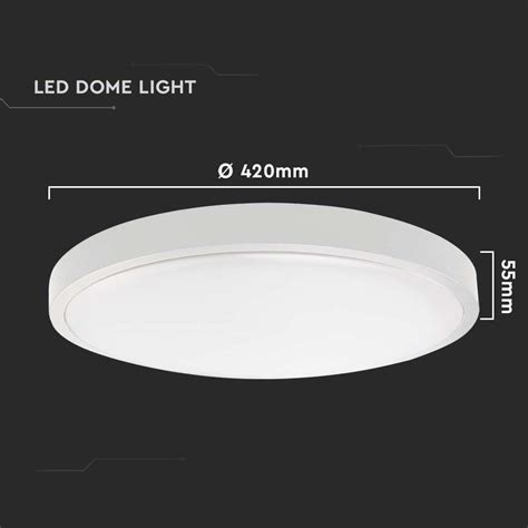 Plafoniera Led 30w Luce Naturale 3000 Lumen Tonda Bianca Coop Led