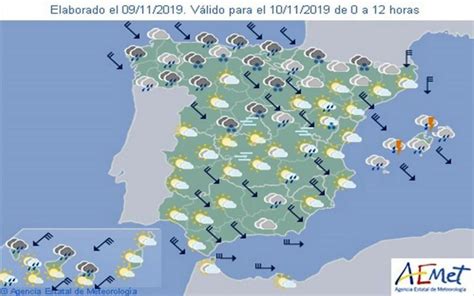 Aemet Pronóstico Del Tiempo En Toda España Hoy Sábado 16 De Noviembre