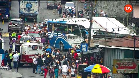 Choque M Ltiple En La V A Al Ag Santo Domingo Ocasiona Tr Fico Vehicular