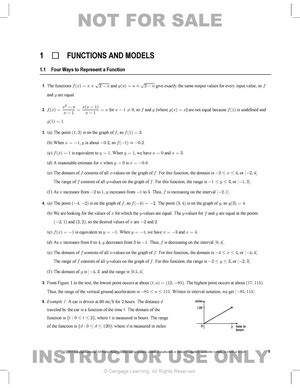 AP Calculus AB Scoring Guide Unit 5 Progress Check MCQ Part B Unit 5