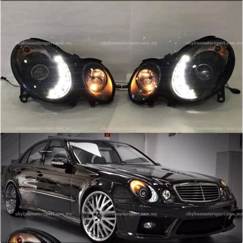 Mercedes Benz W E Class Head Lamp Projector Drl Led Taiwan Sonar