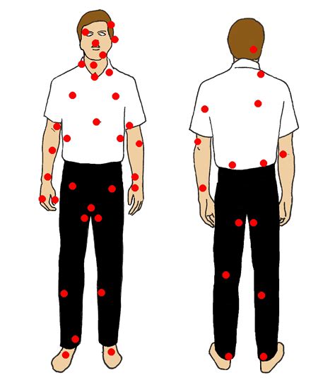 Pressure Points For Self Defense Diagram