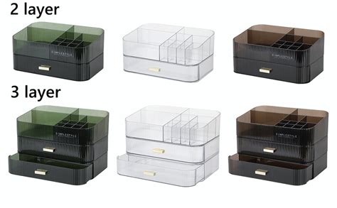 Amazon PLINJOY Makeup Organizer With Drawers Stackable Skincare