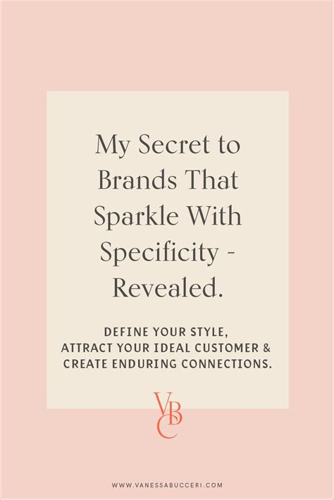 My Secret To Brands That Sparkle With Specificity Revealed