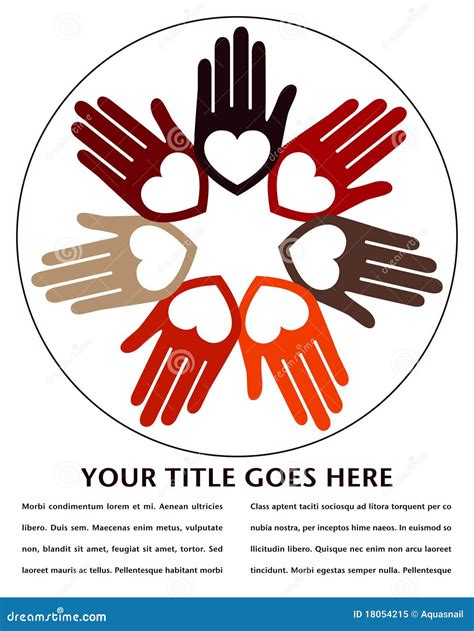 United Hands. Conceptual Symbol Cartoon Vector | CartoonDealer.com ...