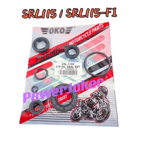 Srl115 Srl115fi Lagenda115 Lagenda115fi Srl 115 Fi Enjin Oil Seal Overhaul Set Engine Oil Seal