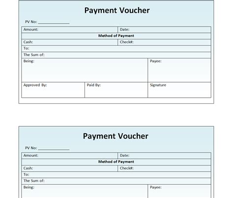 Sample Payment Voucher Templates Word Excel Pdf Word Excel Formats