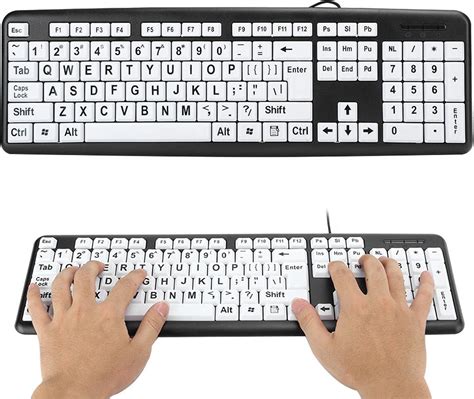 Clavier D Ordinateur Filaire Usb Gros Caract Res Clavier Filaire Usb