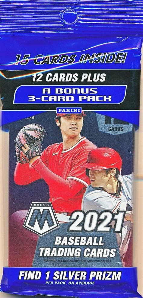 2021 Panini Mosaic Baseball Cello Multi Pack Da Card World