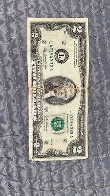 2 Dollar Bill 2003 Series A EBay