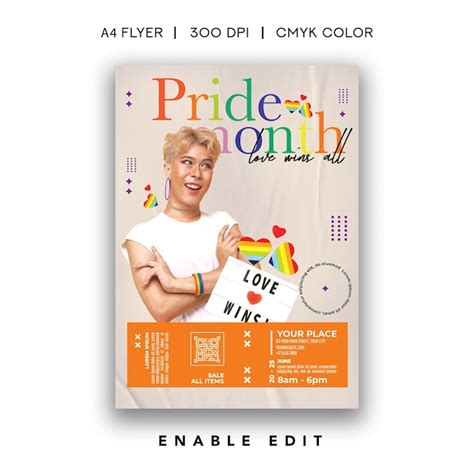 Premium Psd Pride Month Flyer