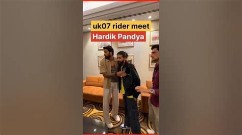 Uk07 Rider Collab With Hardik Pandya Youtube