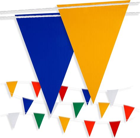 Amazon Multicolor Pennant Safety Flags Perimeter Warning Flag