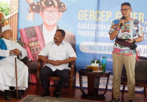 Menparekraf Sandiaga Uno Minta Pelaku Umkm Di Sumut Gercep Dan Geber