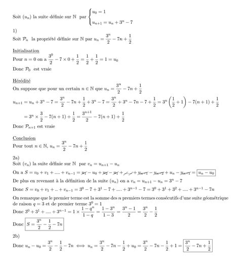 SVP SPÉ MATHS TERM URGNT On considère la suite Un définie par uo 1