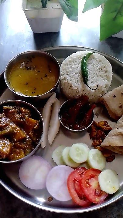 Very Very Tasty Today Lunch Thali 😋😋👌👌shortsshort Trending Viral