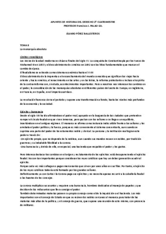 TEMARIO HISTORIA 2o CUATRI Pdf