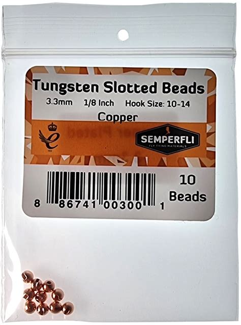 Tungsten Slotted Beads Mm Inch Copper Semperfli Net