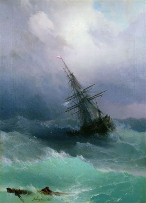 Tempest Ivan Aivazovsky Archiva Quality Print Maritime Seascape Storm