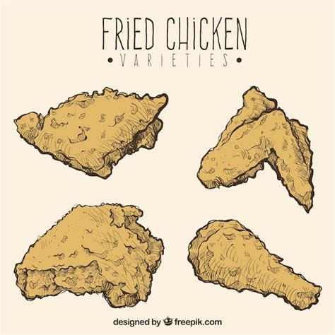 Premium Vector Fried Chicken Collection