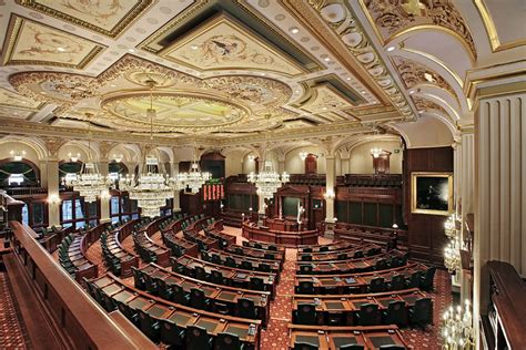 Illinois State Capitol Legislative Chambers - Randy Burkett Lighting Design