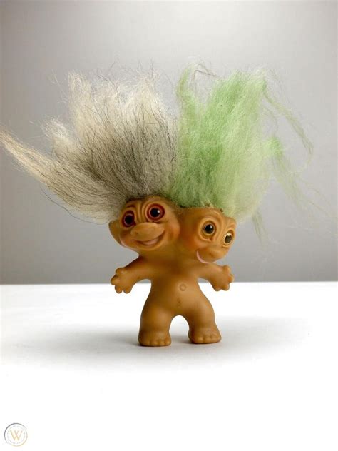 1965 Vintage Uneeda Two Headed Troll Doll 1901924409