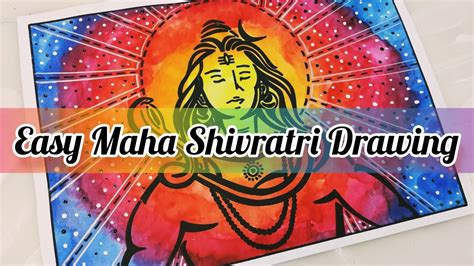 Shiv Ji Easy Learning The Creator Posters Watercolor Drawings