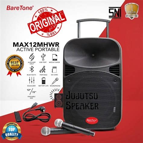 Jual Speaker Aktif Portable BARETONE MAX 12 MHWR MAX12MHWR MAX 12MHWR