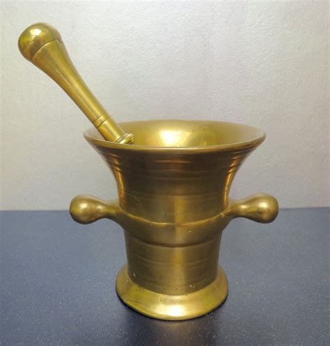 Brass Mortar And Pestle First Half 19th Century Catawiki