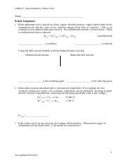 Electrochemistry Voltaic Cells Pre Lab 1 Pdf CHM112