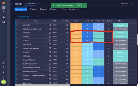 Slot Number Formula Based On Status Columns Special Workflows Use