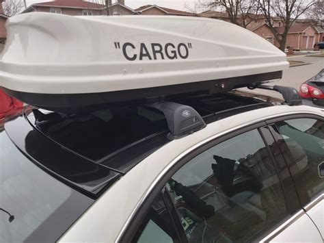 Mercedes Benz C300 C350 Fixed Mounting Points Roof Rack With Cargo Box Racktrip Canada Car